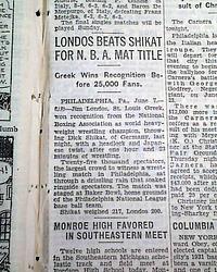 1930 professional wrestling w/ Jim Londos...