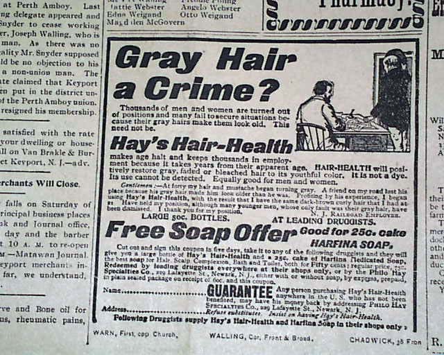 1903 Keyport New Jersey Newspaper