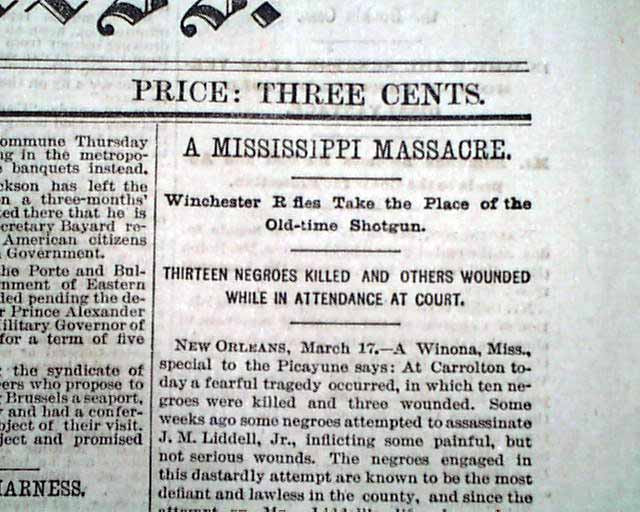 Carrollton courthouse massacre....