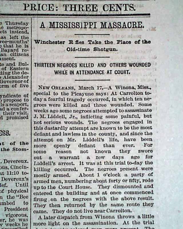 Carrollton courthouse massacre....