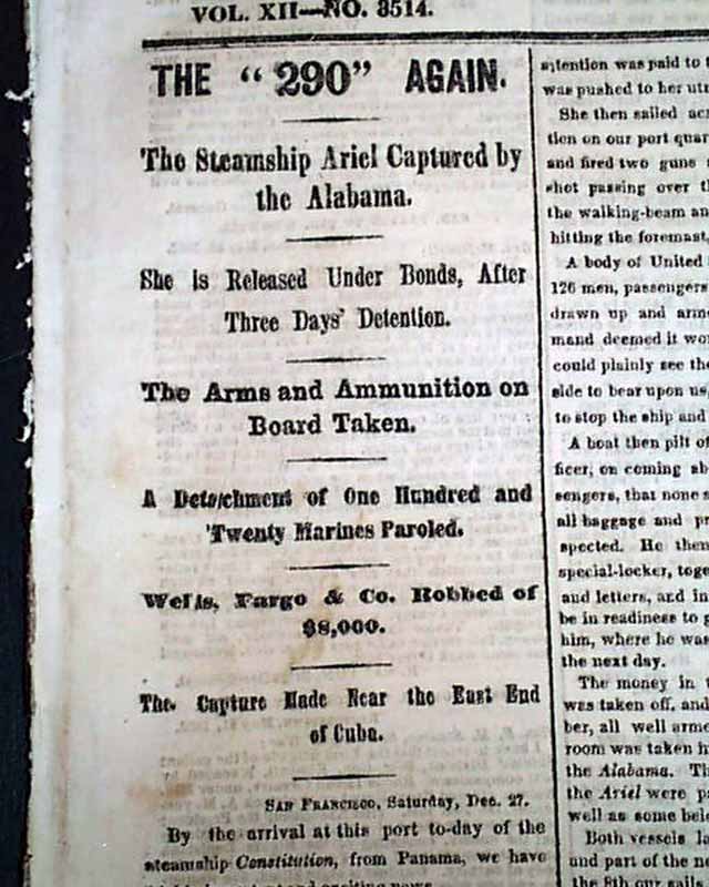 Proclamation Signed By Jefferson Davis: Butler To Be Hanged ...