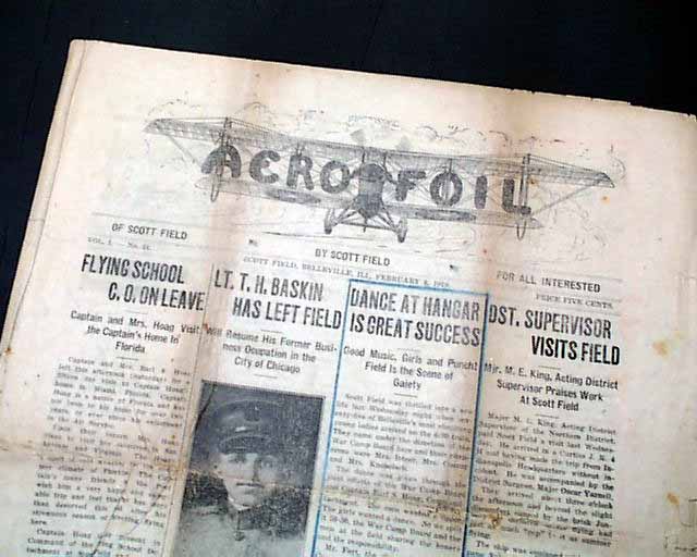 Concerning the fledging air force from World War I...