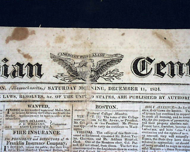 1824 election... - RareNewspapers.com