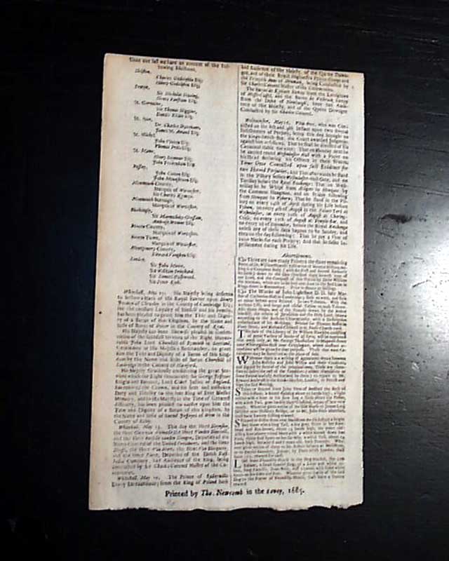 Titus Oates is sentenced for leading the Popish Plot ...