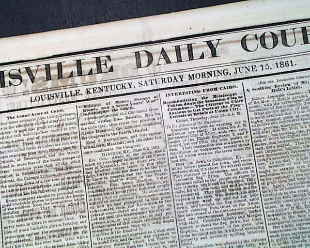 From Confederate-held Louisville... Battle of Harper's Ferry...