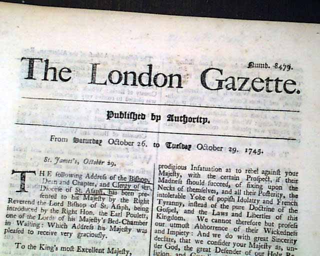 The Jacobite Rebellion...