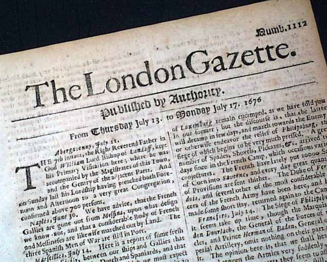 A 350 year-old newspaper, and still in great condition...