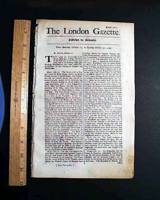 World's Oldest NEWSPAPER 1750 Gazette 270 YEARS OLD... - RareNewspapers.com