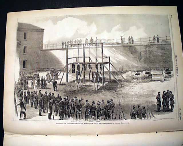 Lincoln Conspirators Hanged Including Mrs Surratt