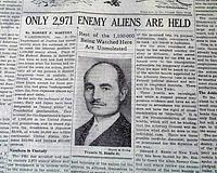 Internment of Japanese-Americans in early 1942...