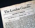 Genuine London Gazette newspaper from 1700...