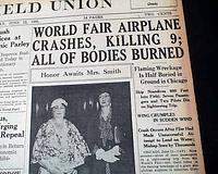 1933 World's Fair airplane disaster...