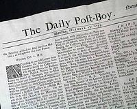 An early 1733 London newspaper...