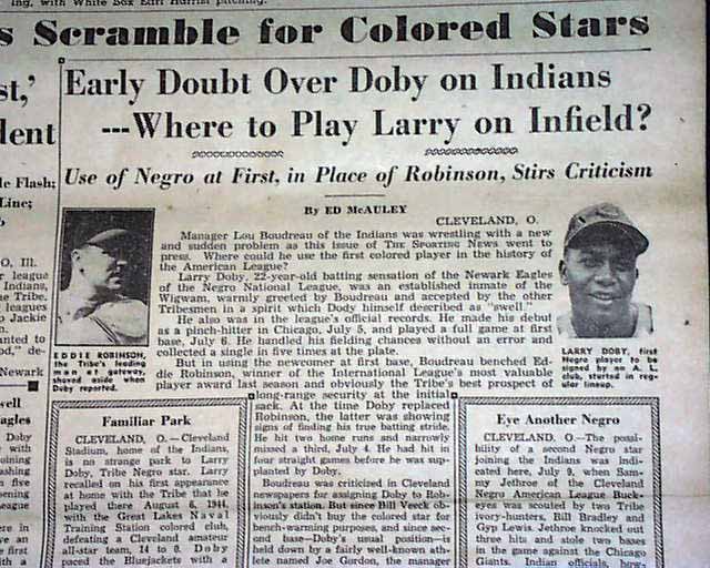 Baseball's Larry Doby: #2 but first-class all the way home – People's World