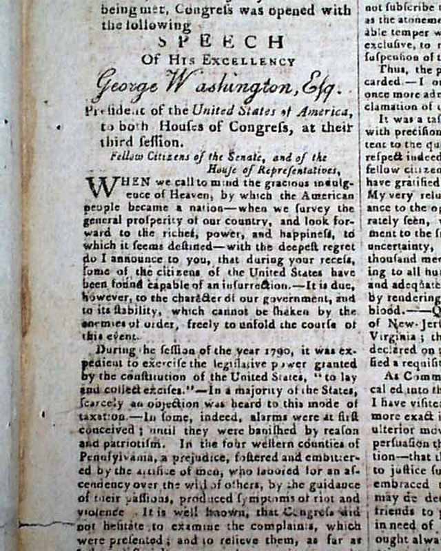 Washington's state-of-the-union address for 1794...