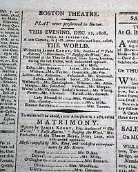 Theatrical ad includes Edgar Allan Poe's father...