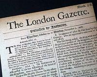 The world's oldest continually published English language newspaper...