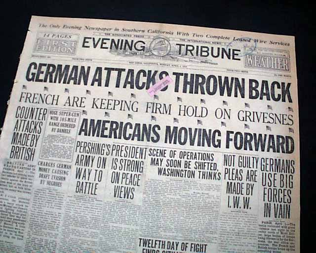 World War I: German attacks are repulsed...