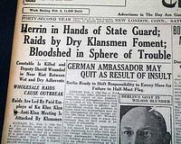 Ku Klux Klan in 1925 Southern Illinois...