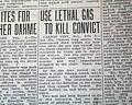 1st gas chamber execution in United States in 1924...