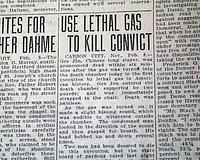 1st gas chamber execution in United States in 1924...