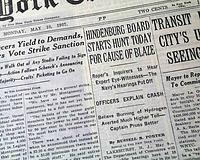 Investigating the Hindenburg disaster...