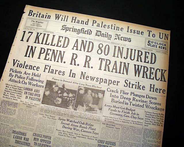 Horseshoe Curve Train Wreck...