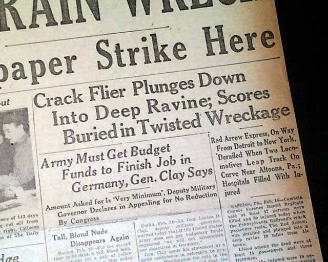 Horseshoe Curve Train Wreck...