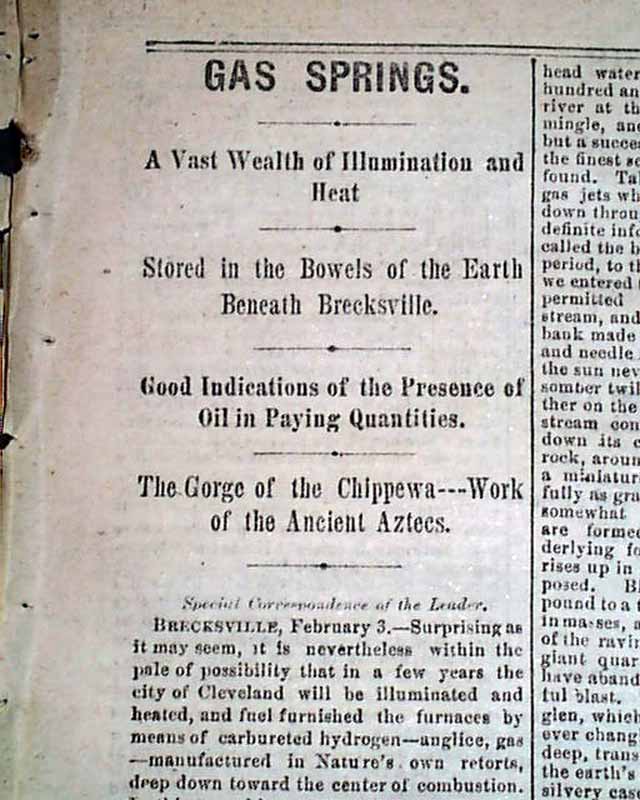 Brecksville, Ohio discovery...