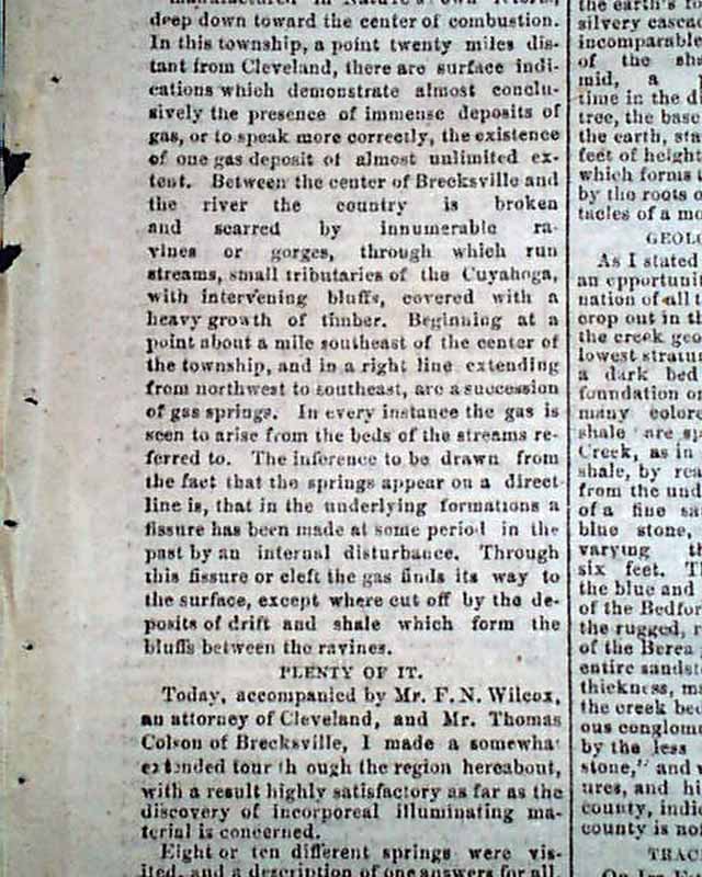 Brecksville, Ohio discovery...