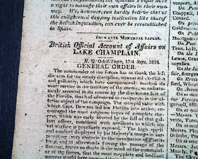 The Battle of Baltimore in the War of 1812...