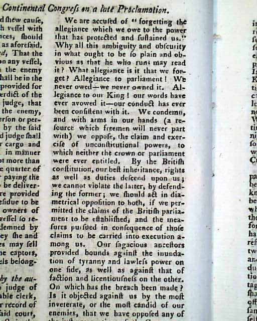 Lord Dunmore's Proclamation On Negro Troops - Rarenewspapers.com