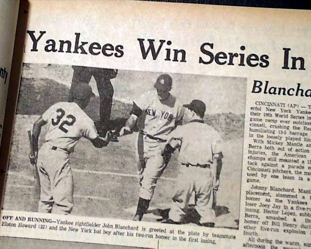 Yankees win the 1961 World Series 