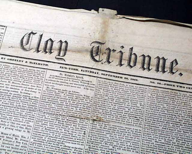 A Greeley "campaign newspaper" supporting Henry Clay for President...