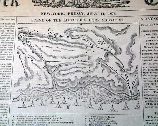 With a map of the site of the Custer Massacre...