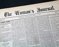 Rare 19th century women's suffrage newspaper... 