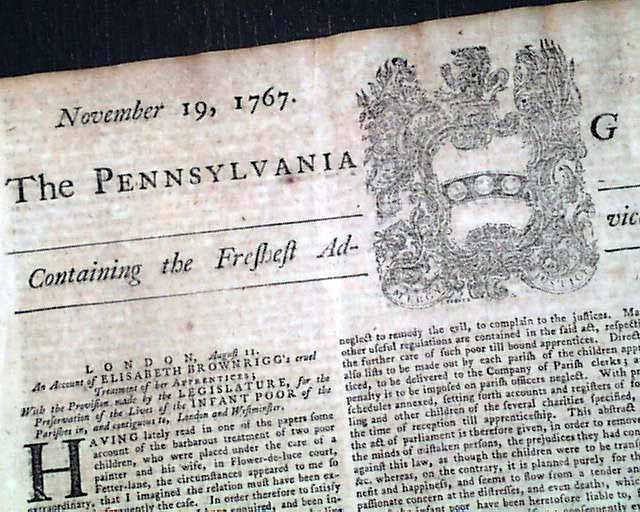 Once owned by Ben Franklin...