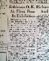 Jackie Robinson's first Major League game (exhibition)...   - Image 1