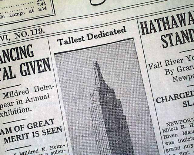 Empire State Building opens...