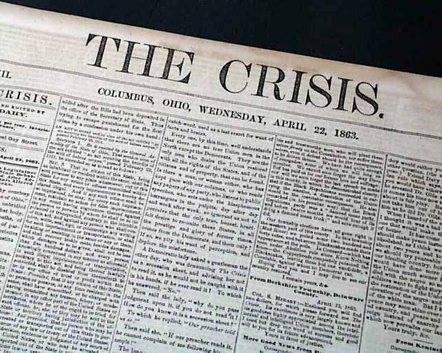 An anti-war newspaper in Ohio...