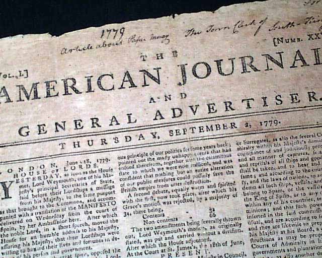 Letter from General Washington...   Battle of Stono Ferry...   General Sullivan in Pennsylvania...