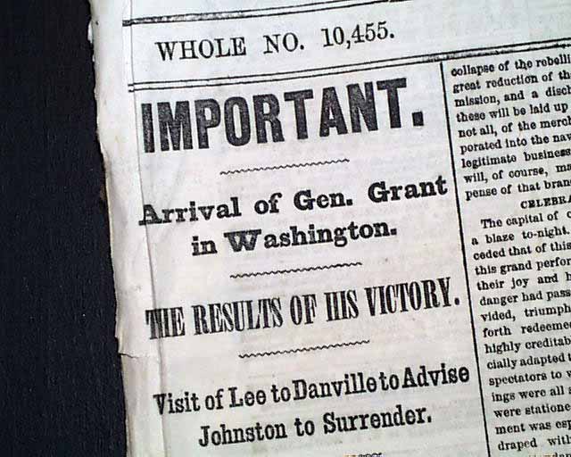 The day Lincoln was shot...
