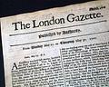 Genuine London Gazette newspaper from 1700... - Image 1