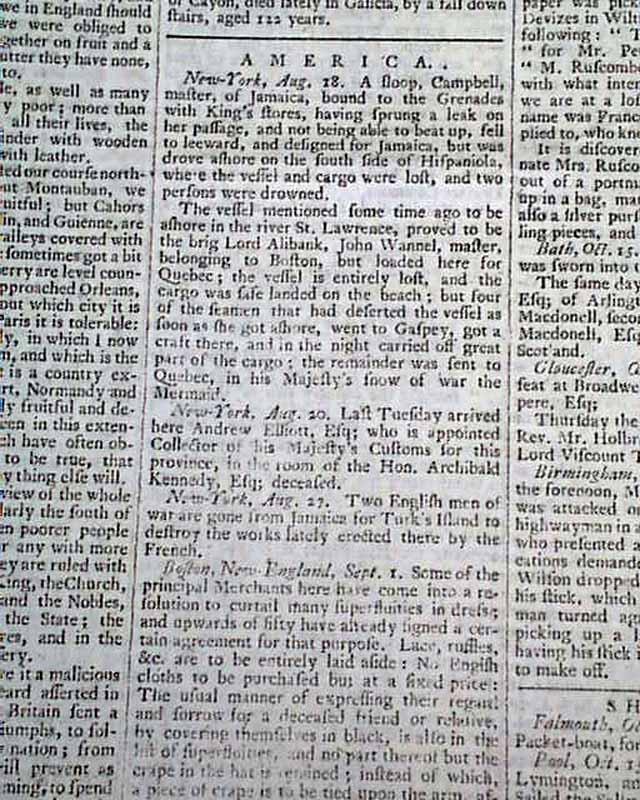 Appointment of a customs collector for New York...