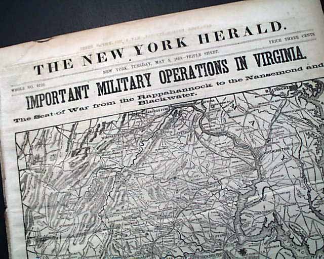 Full front page Civil War map...