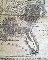 Civil War map showing the Yankee and Confederate territories... - Image 5