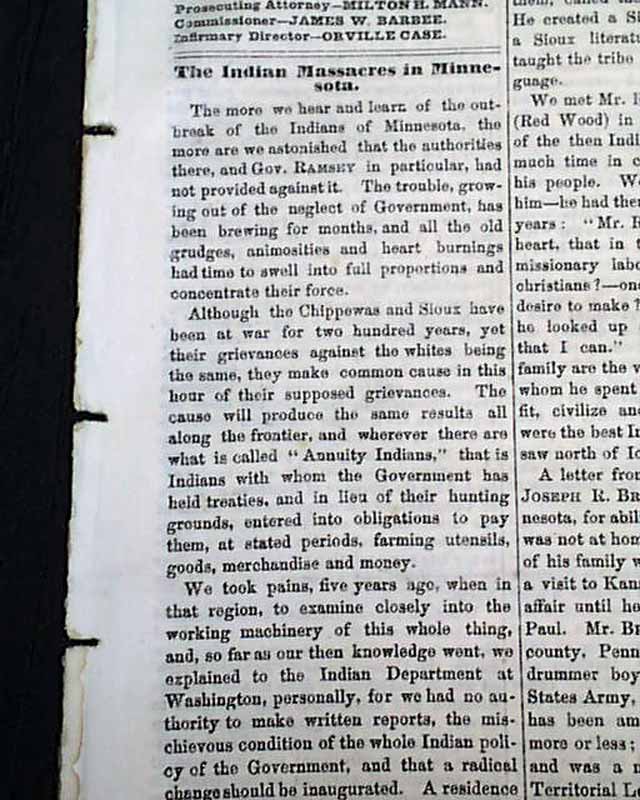 Greeley's letter to Lincoln...   Battle in Kentucky...