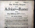 Over 330 Years Old Very RARE 1679 ANTI CATHOLIC Protestant Newspaper - Image 1