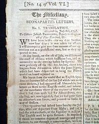Napoleon Bonaparte's letters...   Piracy & barbarity...