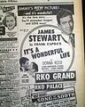 Premier ad & review - "It's a Wonderful Life"... W.C. Fields death in 1946.... - Image 1